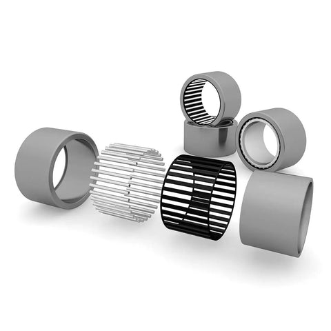B1616 Needle Roller Bearing Full Complement Drawn Cup Open 1 Inch Bore 1.25 Inch Outer Diameter 1 Inch Width components display
