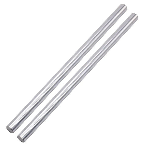 Two 8mm x 200mm steel rods from 8mm x 200mm Linear Motion Rod Guide Set With 4 SCS8UU Bearings And 4 SK8 Aluminum Rail Supports
