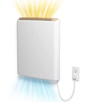 Plug In Wall Panel Heater For Indoor Use Delivers Energy Efficient Low Wattage Comfort With Round The Clock Safety Sensor