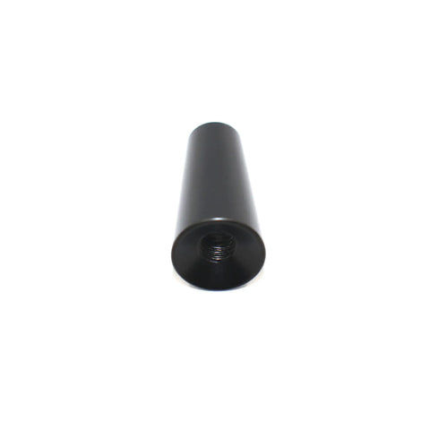 Short 1.2 Inch Aluminum Car Antenna Mast Replacement for AM FM Roof Mount with threaded end visible, fits most car models