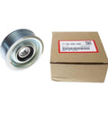 High Performance 31190 Rra A02 Belt Tension Pulley Idler with 74mm diameter and steel construction in packaging.