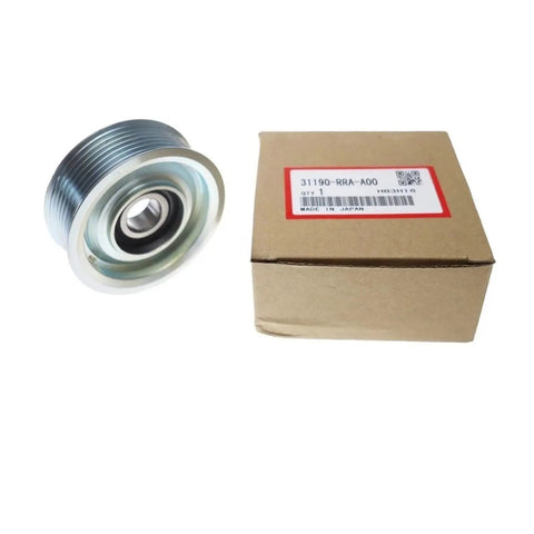 High Performance 31190 Rra A02 Belt Tension Pulley Idler with 74mm diameter and steel construction in packaging.