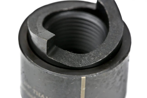 Slug Splitting Conduit Punch Die Rugged For Hydraulic Knockout Driver Three Quarter Inch Fitting Size Hole Size One Point Zero Five Inch Nine Ton Punching Force Fits Draw Studs Three Quarter Inch By Sixteen For Steel Stainless Brass Copper Aluminum, close-up view