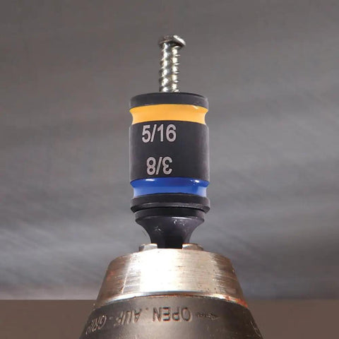 Dual Sided 5/16 And 3/8 Inch Hex Driver 2 Inch Magnetic Reversible Socket Tool For Easy Cleaning One Piece Construction