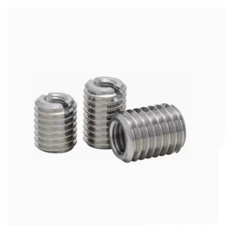 Five Pack Stainless Steel Thread Inserts For DIY Repairs And Heavy Duty Projects With M4 To M6 Slotted Rivet Nuts for various applications