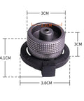 Gas Canister Refill Adapter Z15 And Z11 Lindal Valve Shifter with dimensions for camping gas transfer