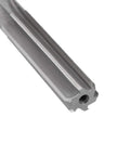 Close-up of Chucking Reamer 10mm H7 HSS Lathe Reamer with 6 straight flutes for precise reaming of stainless steel holes in metalwork.