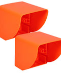 Badass Heavy Duty Ev Charger Cover And Weatherproof Outlet Protector For 86 Type Electrical Jack Plates, bright orange color.
