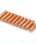 Premium MIG Welding Contact Tips Replacement Consumables With M6x1.0 Thread Fit Model 11 35 Standard Size For Smooth Wire Feed And Torch Setup 10 Pack, copper tips.