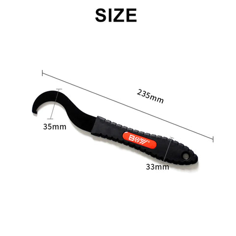 Pro Grade Lock Spanner For Bike Bottom Bracket Removal Tool Notched Cups For Old School Vintage Bicycles with measurements