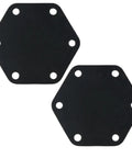 Two Pack Unloader Tower Diaphragms For Air Compressors 1855 Replacement Set with hex mounting design and six holes