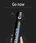 Hand holding black Mini 0.5L Scuba Tank Portable Underwater Breathing System for 5 to 10 Minute Dives Durable 6061 Aluminum