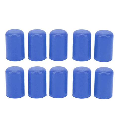 Ten Piece Silicone Vacuum Hose Cap Kit 16mm Inner Diameter End Plugs For Car Intake Lines Oil And Vent Tubes Reusable Blue Covers