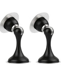 Magnetic Door Stop 2 Pack Heavy Duty Stainless Steel No Drill Installation With Ultra Strong Magnet And Soft Catch Spring Buffer