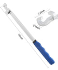 Heavy Duty Steel Wrench Extender Bar 15 Inches Long For Extra Leverage And Torque Adapter Extension Wrench For Pros And DIY Handymen