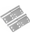 2pcs Thickened Aluminum Alloy Non Punch Sandblasting Door Hinge Set for Cabinet and Room Doors, heavy duty, adjustable tension