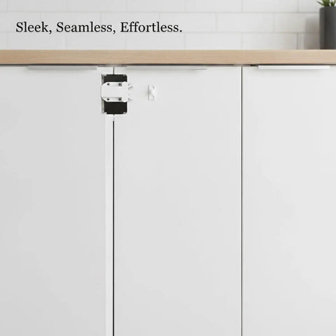 Push To Open Cabinet Touch Latch Spring Rebounder For No Touch Handleless Kitchen And Wardrobe Doors White PP Plastic Compact