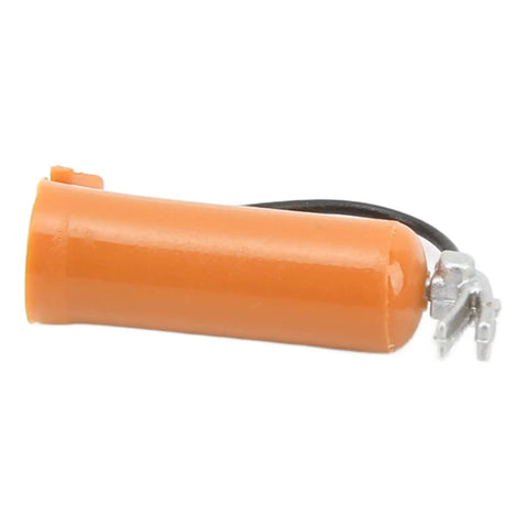 Legendary Scale Model Fire Extinguisher For 1/18 And 1/24 Rc Cars Fresh Plastic Decor showing compact orange design with metal clip.