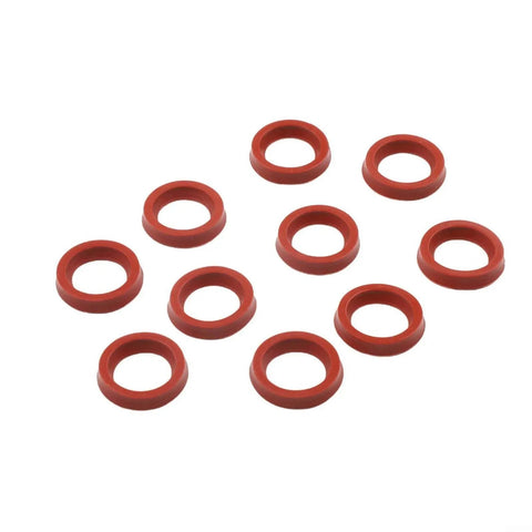 10 Pack Silicone Coffee Machine Seals for Espresso Makers Replacement Gaskets That Stop Leaks and Withstand High Heat Fits AEG Krups Siemens Melitta Miele and More Durable Easy Install Pro Grade Seal Kit, red silicone rings