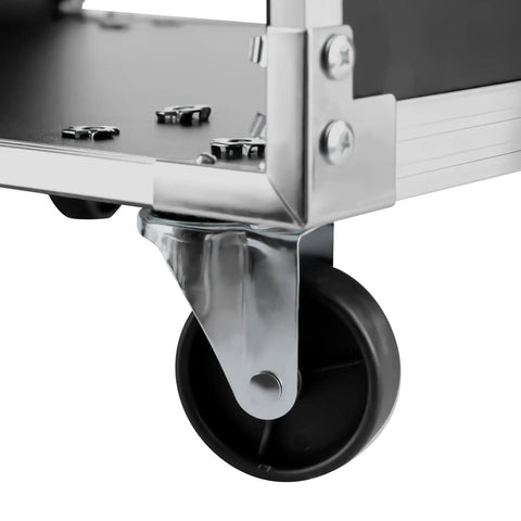 Heavy Duty 16U AV Rack Cabinet With Locking Swivel Casters Portable Rolling Network Studio Rig Built Tough For Smooth Indoors Kickass Equipment Storage In KTV Or Meeting Rooms