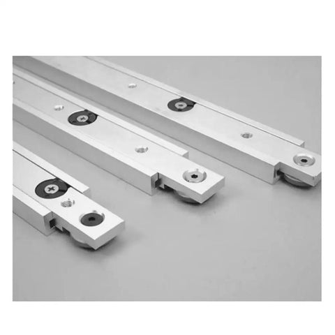 Aluminum alloy tracks from T Track And Miter Track Jig Kit For Woodworking Table Saws Built Tough With Aluminum Alloy Tracks And T Bar Sliders