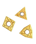 Indexable Carbide Inserts Kit For CNC Lathe Turning 30 Piece Set CNMG 431 WNMG 431 TNMG 331 PVD Coated Gold Finish Semi Finishing