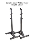 All-In-One Squat Rack For Home Gym Heavy-Duty Steel Weightlifting Stand with dimensions 61x46x146 cm