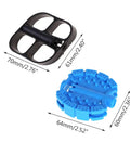 Non Slip Kid Friendly Bicycle Pedals Set For Children, Trikes, And Mountain Bikes, Replacement Bike Pedals dimensions shown