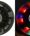 2 Pack Replacement Inline Skate Wheels 64mm 82A With Bearings For RipStik Rollerblade Luggage Style Inline Skates LED Upgrade