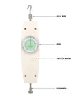 500N Analog Dynamometer Force Tester Handheld Push Pull Meter For Electronics, Hardware, And Auto Parts With Easy Operation, Built Tough Mountable Design, Precise Force Measurement For R And D And QA. handheld analog dial force tester with pull rod and push rod