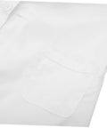 Close-up of pocket detail on the Men's Long Sleeve Lab Coat For Medical Pros Comfortable Doc Costume For Adults Unisex Design