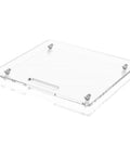 Clear acrylic platform for Dead Simple Professional Coffee Maker Sliding Tray, designed to hold thirty pounds.