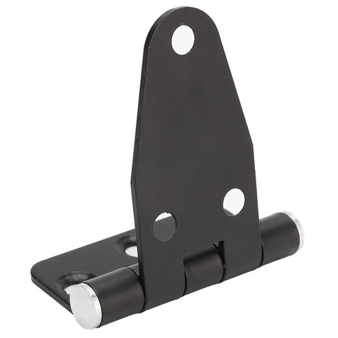 T Shape Gate Hinge Stainless Steel Cabinet Shutter Hinge For Electric Generators Black Finish With 6 Position Screw Holes Easy Install