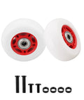 Heckuva Durable Replacement Caster Wheels For Razor Crazy Cart Xl Dlx Shift Set Of Two Bright Red 76Mm By 30Mm smooth and durable wheels with fittings