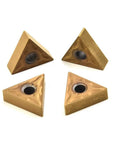 10 Pack Carbide TNMG 160404 Inserts For Lathe Turning Steel And Cast Iron, gold triangular metal cutting tools 16x5mm