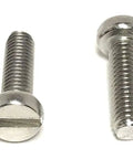 M4 X 14mm Stainless Steel Slotted Cheese Head Machine Screws DIN 84 A2 Grade for repairs, showing two screws.