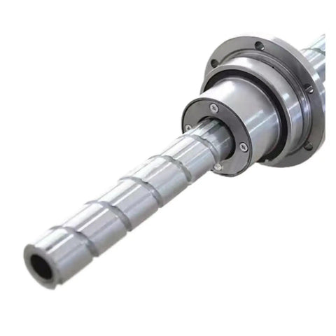 Close-up of Rotary Ball Screw Ball Spline Hollow Series 450LC5 High Precision Linear Motion Component, showing wear-resistant material.