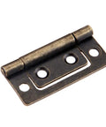 Top Shelf Durability Antique Furniture Hinges For Cabinets And Wooden Boxes, solid steel 50x24mm hinge with three holes for installation.