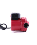 Side view of Beefy Three Speed 115V Cast Iron Water Circulator Pump For Hydronic Recirculation With One And A Half Inch Outlet