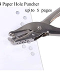 Durable 6mm Metal Hole Punch For Scrapbooking And Loose-Leaf Paper in use on white paper