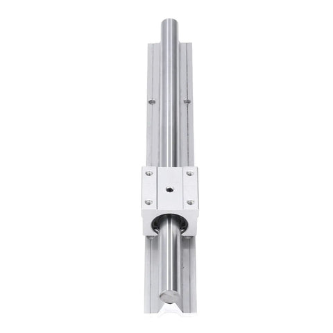 Two Piece 300mm Steel Linear Rail Guide With SBR16 Slide Block For CNC Parts Delivers Smooth Accurate Motion And Easy Installation For Precise Machining And Automation Gear, front view
