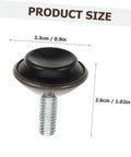 Heavy Duty Furniture Levelers 20 Pack Adjustable Screw Feet, 2.6cm black iron foot with screw for fixing wobbly chairs.