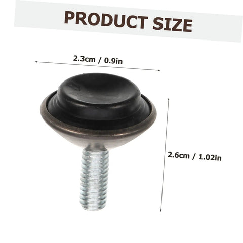 Heavy Duty Furniture Levelers 20 Pack Adjustable Screw Feet, 2.6cm black iron foot with screw for fixing wobbly chairs.