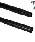 Two Pack Black Steel Seat Post 25.4mm Diameter, 180mm Long, 1 Inch Seatpost, Replacement For Kids Bikes, Trikes, And Toddler Balance Bikes