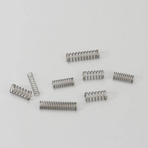 Get Your Hands On This Awesome 300PCS Stainless Steel Compression Spring Assortment Kit With 23 Varied Sizes Perfect for Mechanical Repair Electronic DIY Projects And Car Gadgets To Fix Doors Umbrellas Piano Keys And Kitchenware Like A Boss Today, assorted steel springs on white