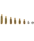180Pcs M3 Brass Hex Nuts, Spacers And Threaded Pillars Fastener Kit For PCBs And Motherboards, Standoff Spacers, Screws, And Mounting Hardware For Clean, Solid Builds And Easy Spacing, brass M3 spacers and nuts