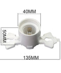 E27 Ceiling Fan with LED Light 5-Blade Modern Lamp 5.79inch Fan Lamp Adjustable Speed with E27 Lamp Head AC85V-265V base connector