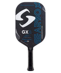 Front view of GX6 Power Carbon Fiber Paddle with Edgeless Frame and Dampener System for Ultra Smooth Vibration, 8.5-ounce Joey Farias Signature Paddle.
