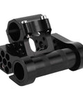 Adjustable Double Stem For Bikes CNC Aluminum Alloy Shockproof And Lightweight Multi Angle 53 To 71mm Range Anti Loosen Design