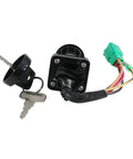 Upgrade Rig Safety With Sick Ignition Switch Set Plus Seat Latch Fuel Cap For ATVs Four Wheelers To Stop Theft Ensure Smooth Starts Keeping Machine Locked Down Enjoy Zero Stress On Adventures Without Risk Of Stolen Parts. black ATV ignition lock kit with keys and wiring harness